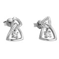 Orphelia® 'Santorini' Women's Sterling Silver Drop Earrings - Silver ZO-7570