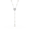 Swarovski® 'Ss25 Capsule' Women's Base Metal Necklace - Silver 5720855