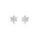 Swarovski® 'Dextera' Women's Base Metal Stud Earrings - Silver 5700322