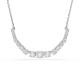 Swarovski® 'Matrix Tennis' Women's Base Metal Necklace - Silver 5705396