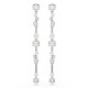 Swarovski® 'Constella Bars' Women's Base Metal Drop Earrings - Silver 5705614