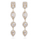 Gena.paris® 'Gabriella' Women's Sterling Silver Drop Earrings - Gold GBO1503-Y