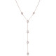 Gena.paris® 'Gabriella' Women's Sterling Silver Necklace - Rose GC1580-R