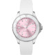 Ice Watch® Analogue 'Ice Steel - White Pastel Pink' Women's Watch (Small) 020366