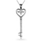 Orphelia® 'Augusta' Women's Whitegold 18C Pendant - Silver HD-4180