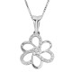 Orphelia® 'Carolinia' Women's Whitegold 18C Pendant - Silver HD-4182