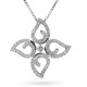 Orphelia® 'Charlene' Women's Whitegold 18C Pendant - Silver HD-4205