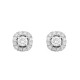 Orphelia® 'Gilda' Women's Whitegold 18C Stud Earrings - Silver OD-5028