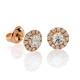 Orphelia® 'Gilda' Women's Two-Tone 18C Stud Earrings - Silver/Gold OD-5029/1