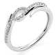 Orphelia® Women's Whitegold 18C Ring - Silver RD-3221