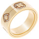 Orphelia® Unisex's Yellow gold 18C Ring - Gold RD-33405