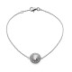 Orphelia® 'Kaia' Women's Sterling Silver Bracelet - Silver ZA-7477/WI