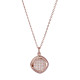 Orphelia® 'Amalia' Women's Sterling Silver Chain with Pendant - Rose ZH-7442