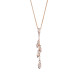 Orphelia® 'Loana' Women's Sterling Silver Chain with Pendant - Rose ZH-7505/RG