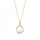 Orphelia® 'Baptiste' Women's Sterling Silver Chain with Pendant - Gold ZH-7507/G