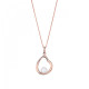 Orphelia® 'Baptiste' Women's Sterling Silver Chain with Pendant - Rose ZH-7507/RG