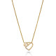 Orphelia® 'Ida' Women's Sterling Silver Chain with Pendant - Gold ZH-7521/G