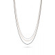 Orphelia® Women's Sterling Silver Necklace - Gold/Silver/Rose ZK-7203