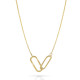 Orphelia® 'Rose' Women's Sterling Silver Necklace - Gold ZK-7561/G