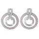 Orphelia® 'Azalea' Women's Sterling Silver Drop Earrings - Silver ZO-7095