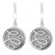 Orphelia® 'Serena' Women's Sterling Silver Drop Earrings - Silver ZO-7096