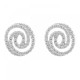 Orphelia® 'Roshina' Women's Sterling Silver Stud Earrings - Silver ZO-7274