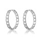 Orphelia® 'Bambi' Women's Sterling Silver Hoop Earrings - Silver ZO-7449