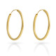 Orphelia® 'Anita' Women's Sterling Silver Hoop Earrings - Gold ZO-7553/G