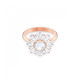 Swarovski® 'Sunshine' Women's Gold Plated Metal Ring - Rose 5459599