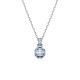 Swarovski® 'Birthstone' Women's Base Metal Necklace - Silver 5651794