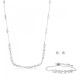 Swarovski® 'Mesmera' Women's Base Metal Set: Bracelet + Earrings + Necklace - Silver 5665877