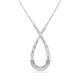 Swarovski® 'Hyperbola' Women's Base Metal Necklace - Silver 5679438