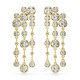 Swarovski® 'Imber' Women's Gold Plated Metal Drop Earrings - Gold 5680093