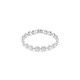 Swarovski® 'Una' Women's Base Metal Bracelet - Silver 5682279