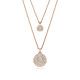 Swarovski® 'Meteora' Women's Gold Plated Metal Necklace - Rose 5683449