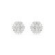 Swarovski® 'Idyllia' Women's Base Metal Stud Earrings - Silver 5691483