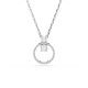 Swarovski® 'Dextera' Women's Base Metal Necklace - Silver 5692261