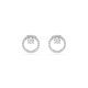 Swarovski® 'Dextera' Women's Base Metal Stud Earrings - Silver 5692262