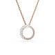 Swarovski® 'Matrix' Women's Gold Plated Metal Necklace - Rose 5692265