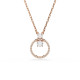 Swarovski® 'Dextera' Women's Gold Plated Metal Necklace - Rose 5692266