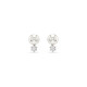 Swarovski® 'Matrix' Women's Base Metal Stud Earrings - Silver 5694225