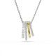 Swarovski® 'Hyperbola' Women's Base Metal Necklace - Silver/Gold 5696626