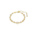 Swarovski® 'Imber organic' Dames Verguld Metaal Armband (sieraad) - Goudkleurig 5705471