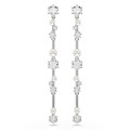 Swarovski® 'Constella bars' Dames Metaal Oorhangers - Zilverkleurig 5705614