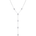 Gena.paris® 'Gabriella' Dames Zilver 925 925 Collier - Zilverkleurig GC1580-W