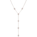 Gena.paris® 'Gabriella' Dames Zilver 925 925 Collier - Rosékleurig GC1580-R