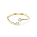 Swarovski® 'Imber organic' Dames Verguld Metaal Armband (sieraad) - Goudkleurig 5714315