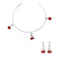 Orphelia® 'Apple' Kind Zilver 925 925 Set: Armband + Oorbel - Zilverkleurig SET-7149/1