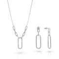 Orphelia® 'Essence' Dames Zilver 925 925 Set: Ketting + Oorbellen - Zilverkleurig SET-7560