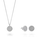 Orphelia® 'Bella' Damen Sterling Silber Set: Necklace + Earrings - Silber SET-7565